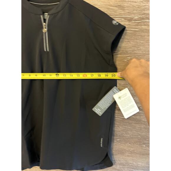 Healing Hands Top size XS Dark gray NEW Short Sleeves Medical Uniform - Picture 5 of 10